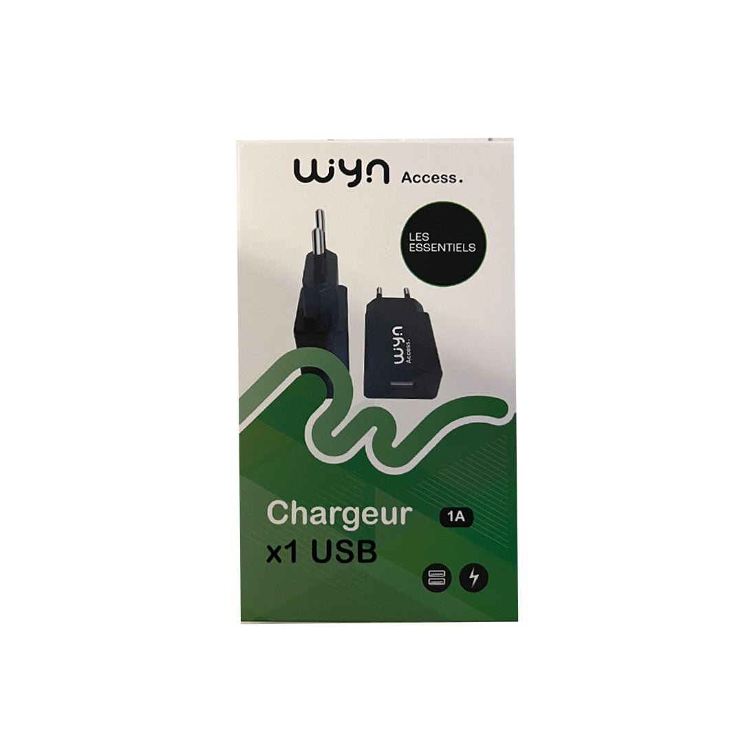 Chargeur adaptateur 1 usb / 1A
